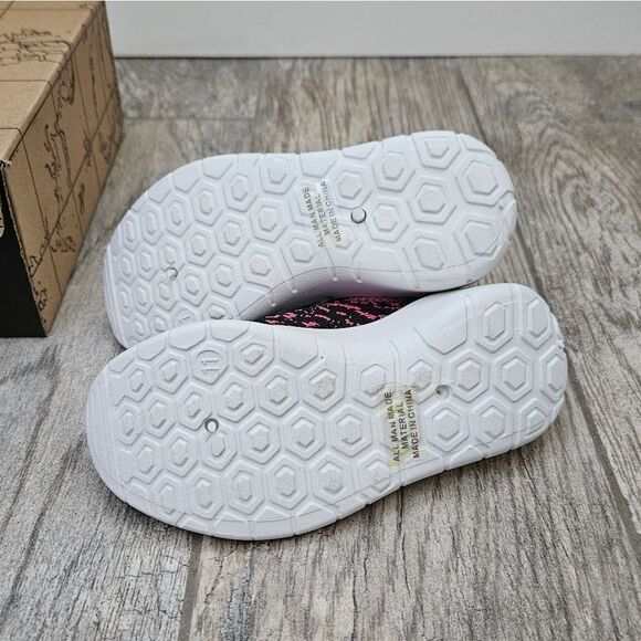 Club Canvas Pink and Black Sock Shoes Size 11T - Picture 8 of 12